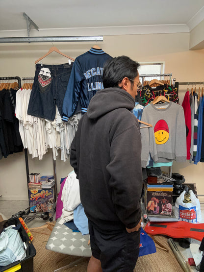 black Chinatown Market Money Arc hoodie featuring a Reflectorized white logo graphic on the chest Large