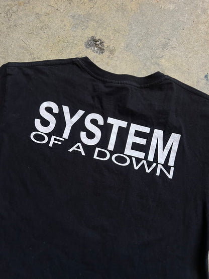 System of a Down band logo t-shirt featuring a multi-colored graphic design Thailand Boot XL