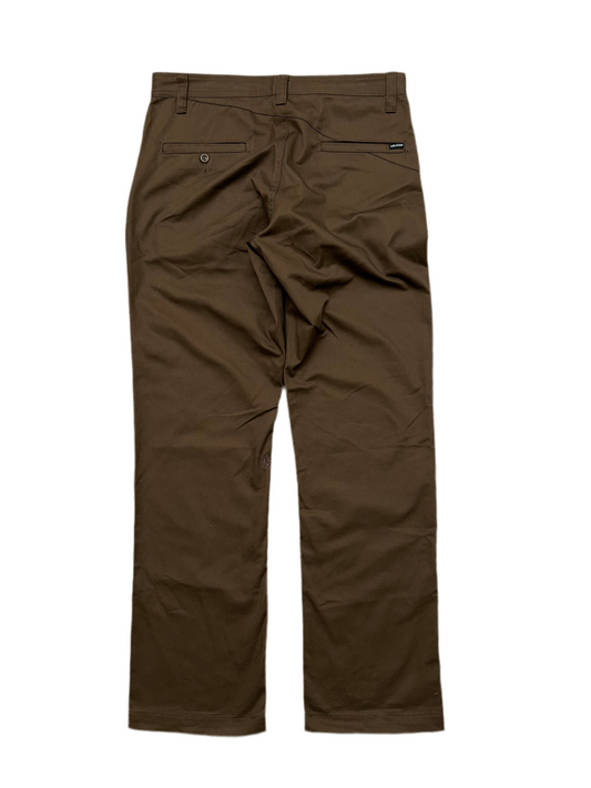 Volcom Frickin Skate Chino Pants Size 32 Choco Brown