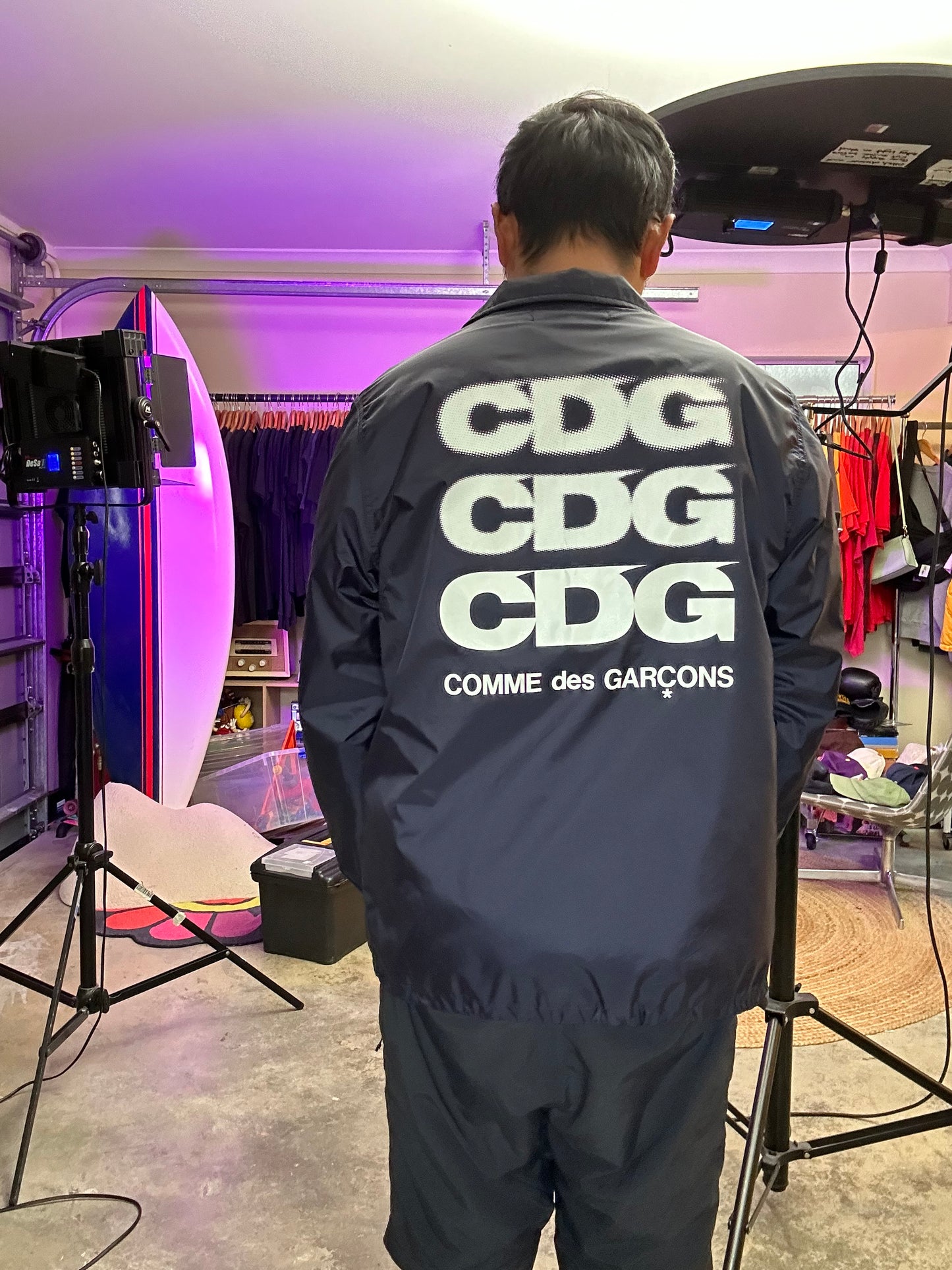 CDG coach jacket Navy COMME des GARCONS Navy Blue Medium
