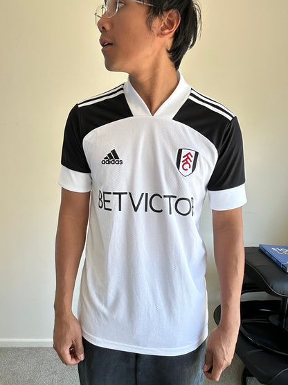 Adidas Fulham FC 2020-21 home football shirt White Small