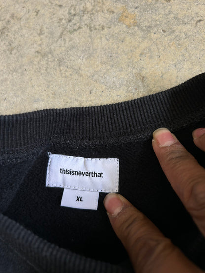 thisisneverthat T-Logo Crewneck in black XL Black Embroid