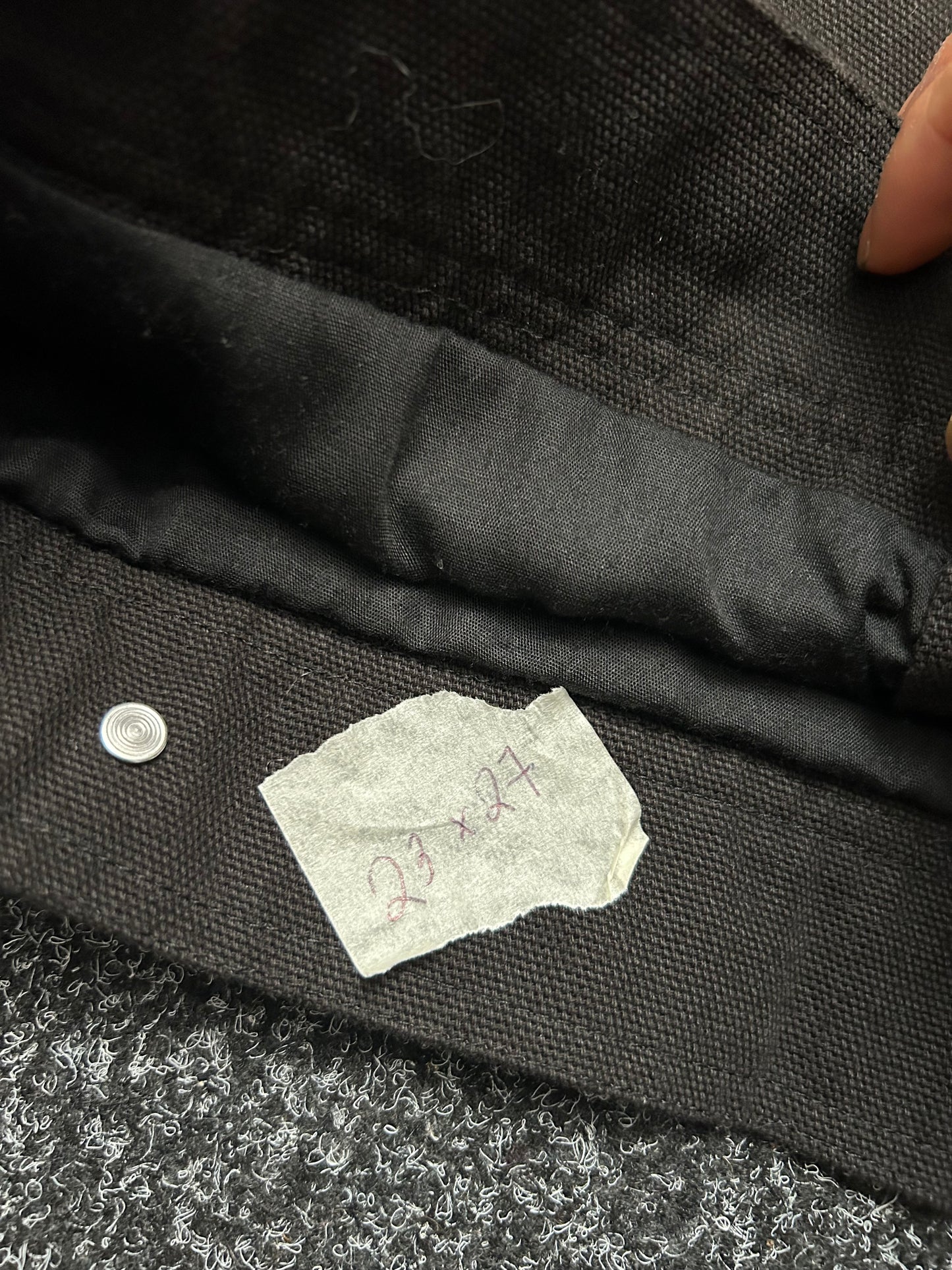 Absent Black Canvas Jacket ( Detroit Vibes)