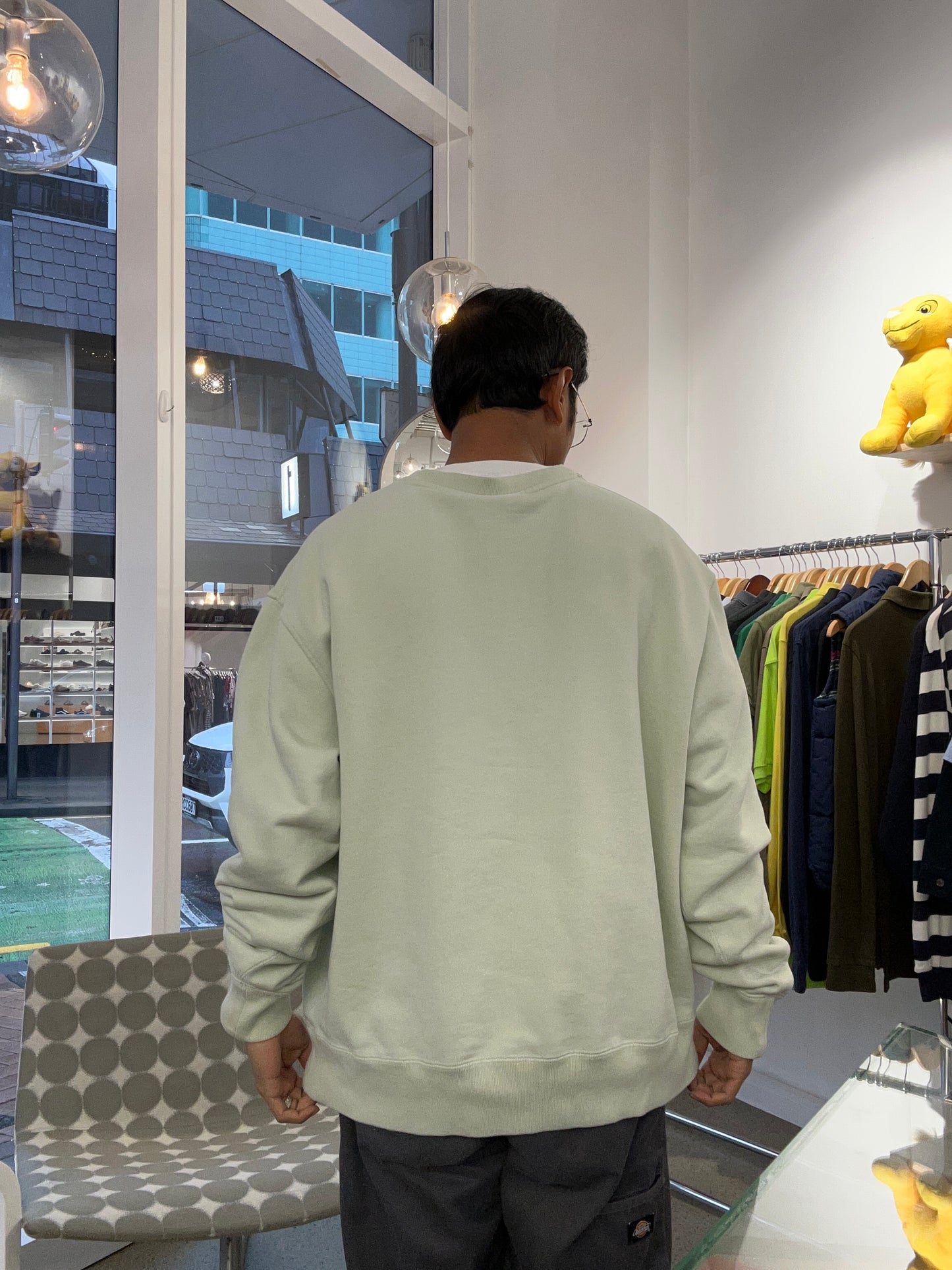 Adidas Originals x Humanrace by Pharrell Williams.Crewneck sweatshirt in a light green colorway XL