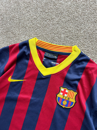 Nike FC Barcelona 2013-14 home shirt Navy Large Football Jersey