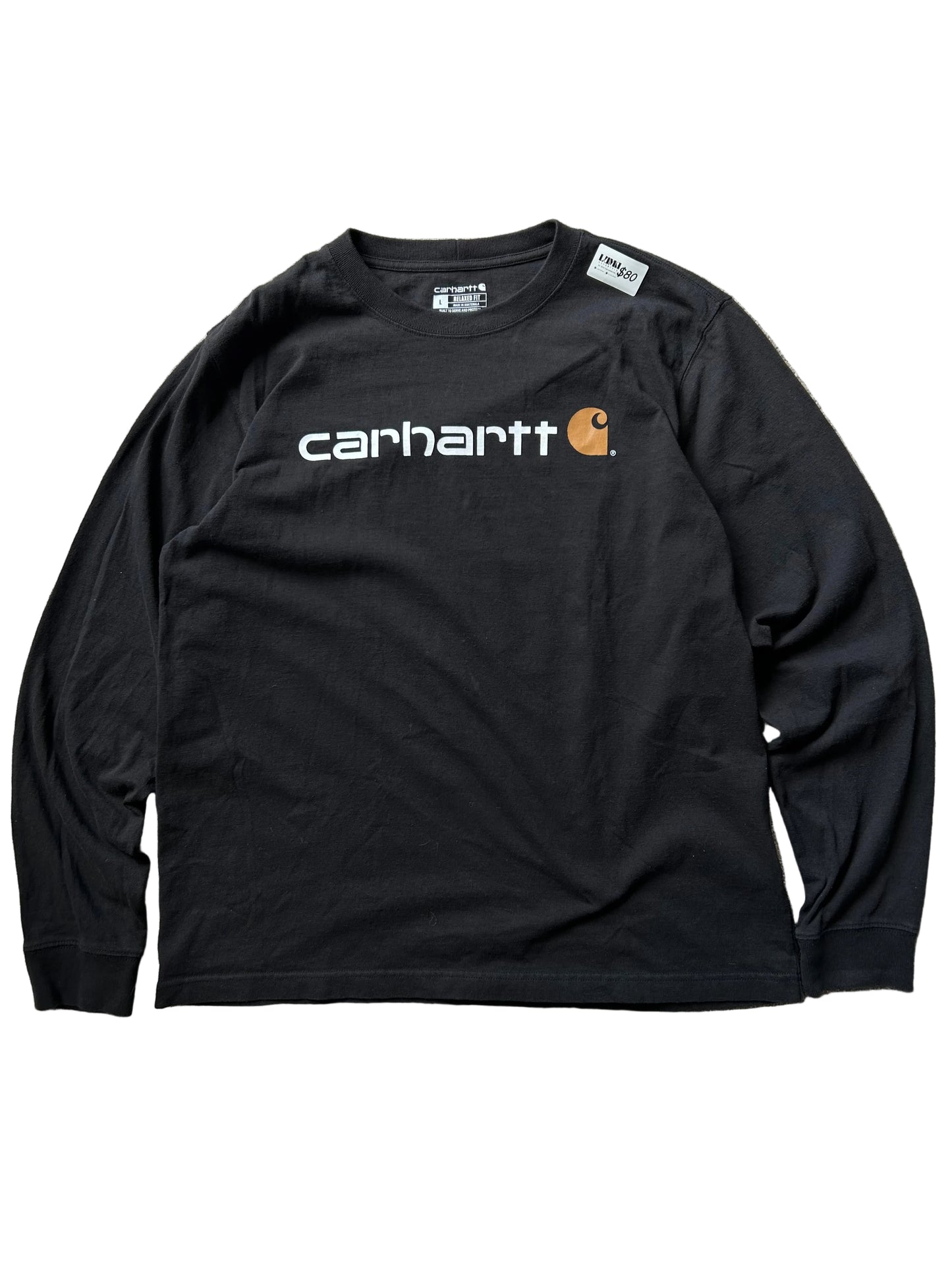 Carhartt Black Script Longsleeve Large