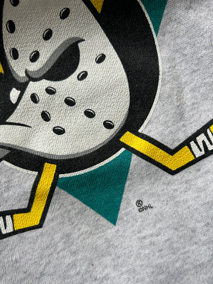 Vintage Mighty Ducks Sweater NHL Grey XL