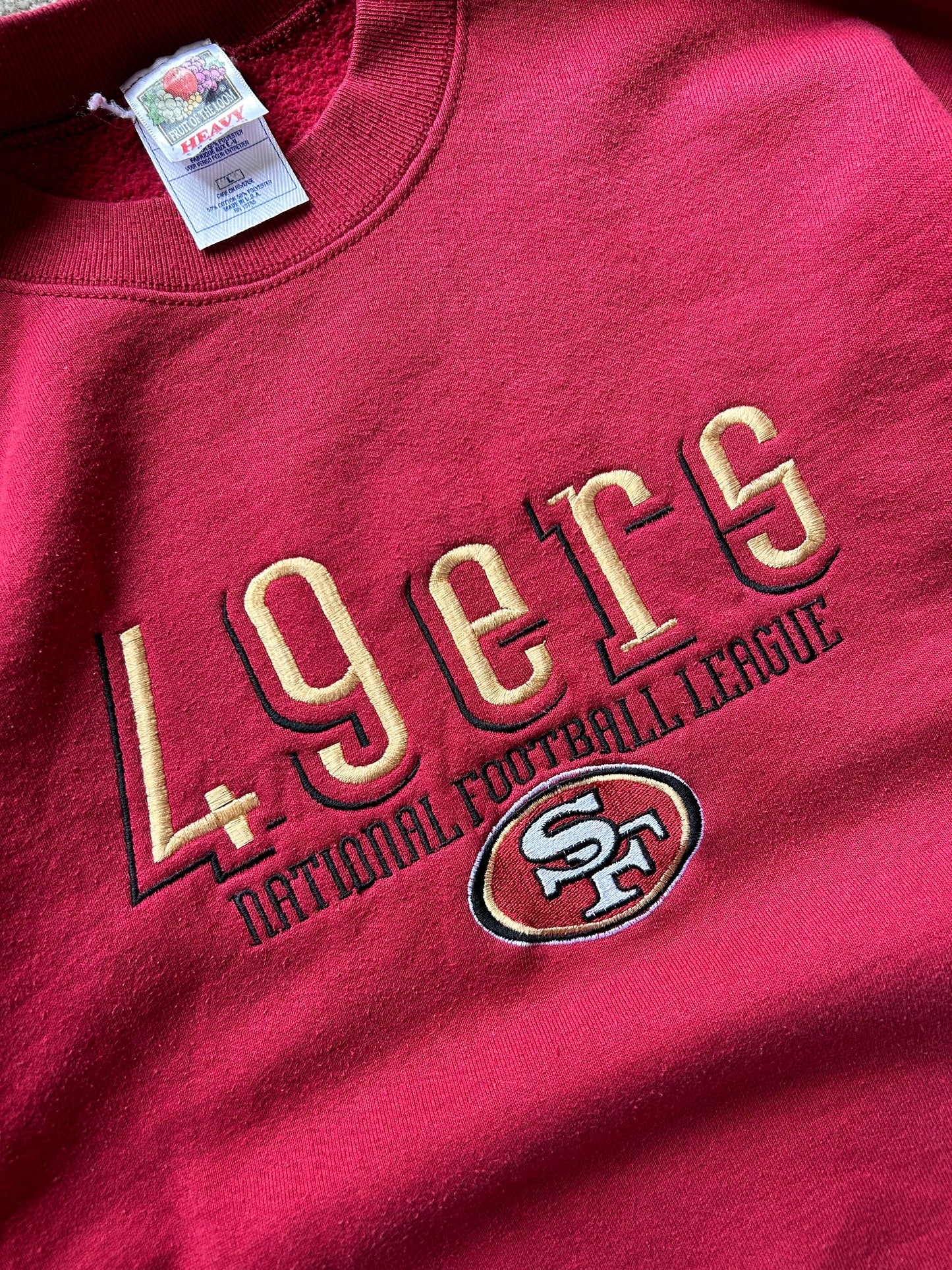 Vintage San Fransisco 49ers NFL Maroon Sweater Large