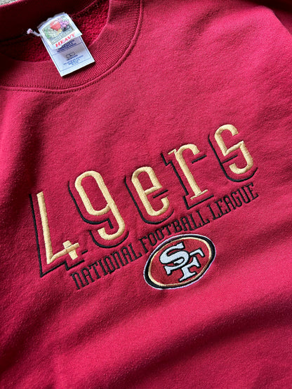 Vintage San Fransisco 49ers NFL Maroon Sweater Large