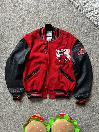 Vintage Chicago Bulls Varsity Jacket DeLong Tag Large NBA