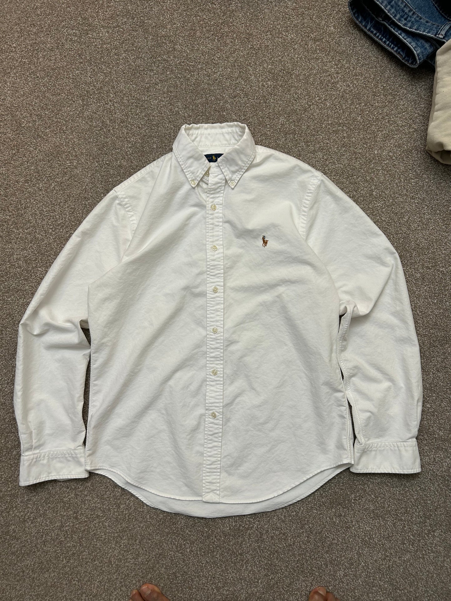 RALPH LAUREN 
Slim-Fit Cotton Oxford Shirt Medium