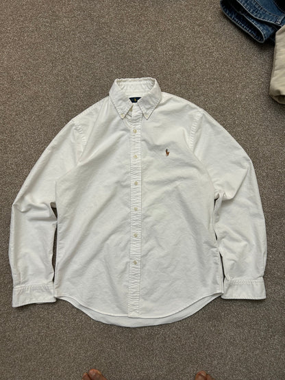 RALPH LAUREN 
Slim-Fit Cotton Oxford Shirt Medium