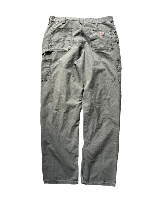 Carhartt B51 Brown original dungaree fit carpenter work pants size 38