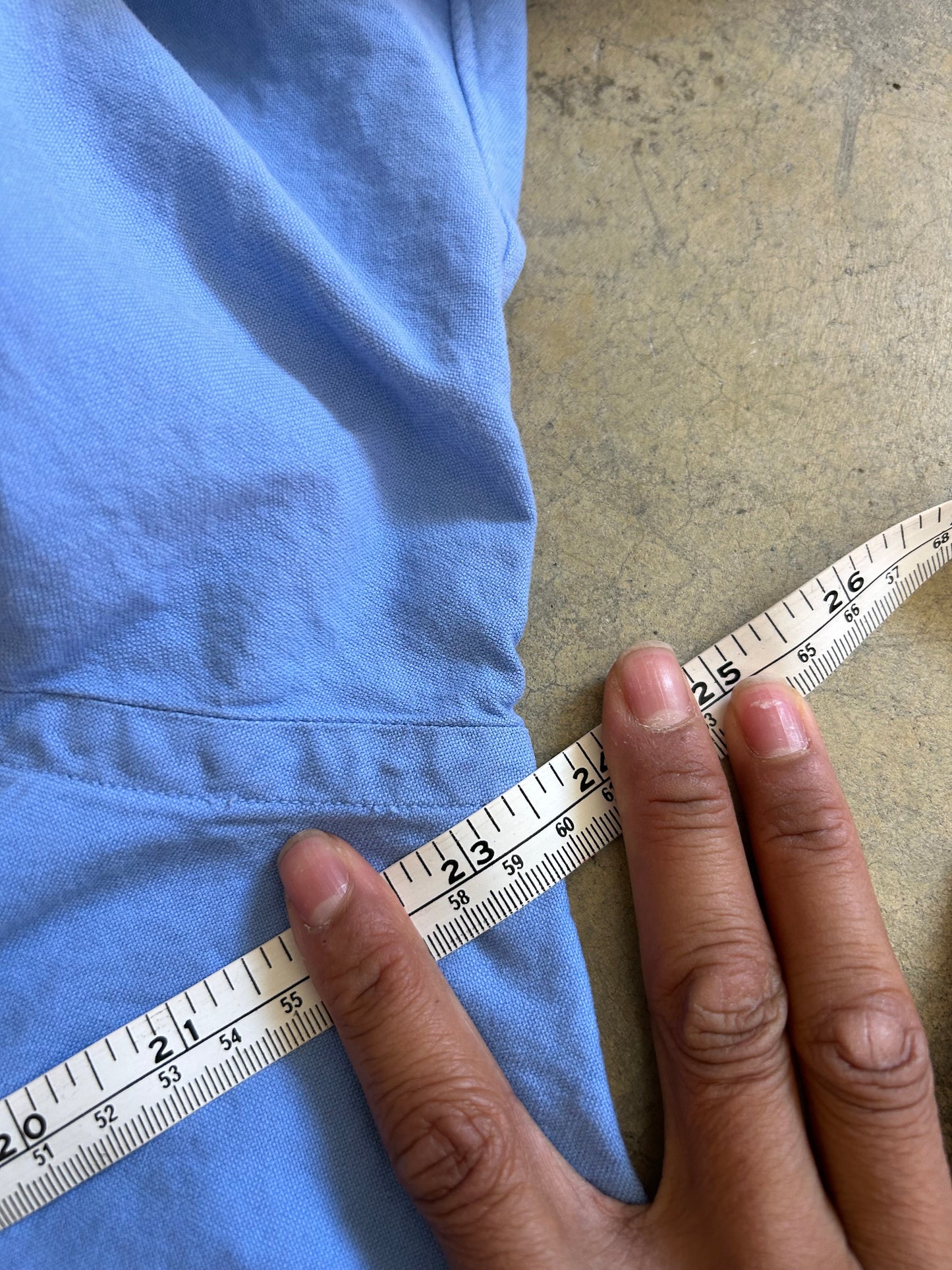 Vintage blue Polo Ralph Lauren Classic Fit Cotton Shirt Large