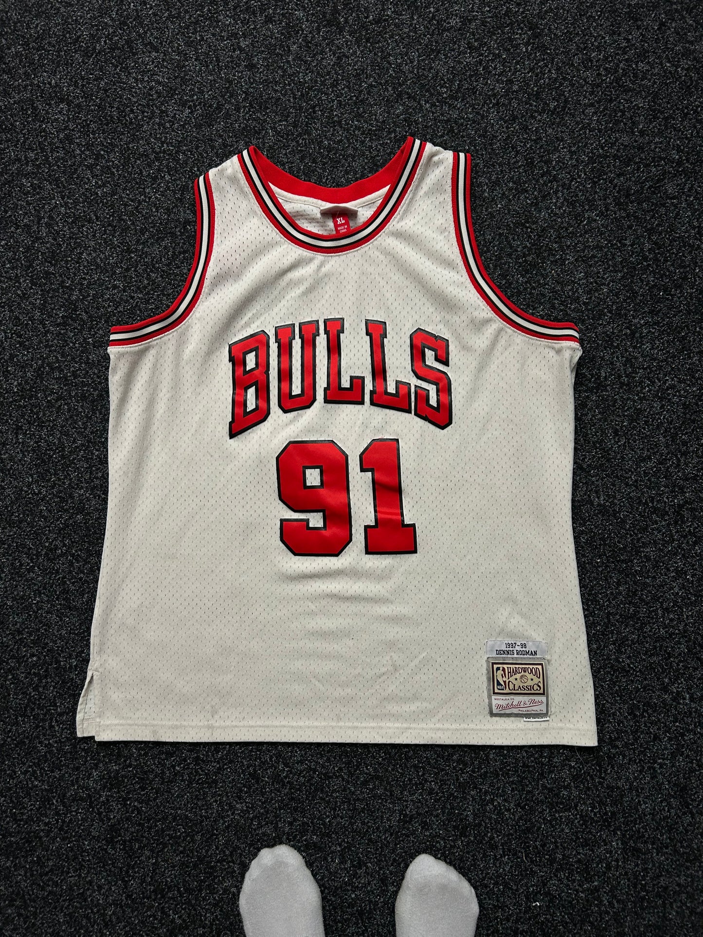 Mitchell & Ness NBA Chicago Bulls Rodman 97-98 Road Swingman Jersey XL