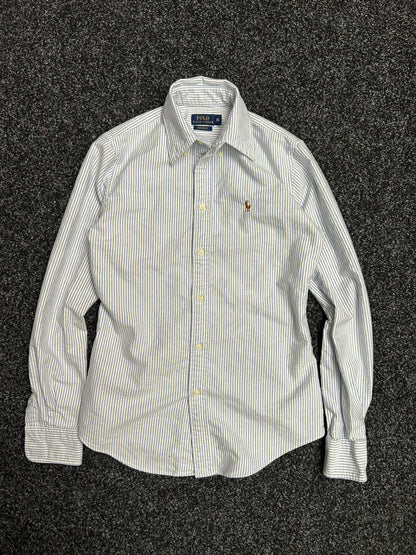 Polo RL Striped Polo Women's Light Blue XS