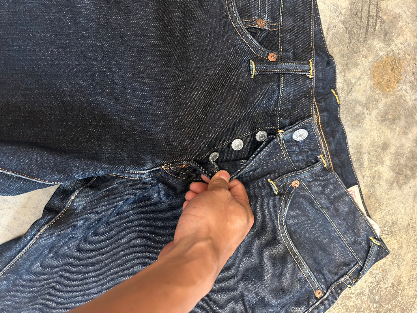 Evisu Denim Robot Gull Lot 2008 selvedge jeans size 33