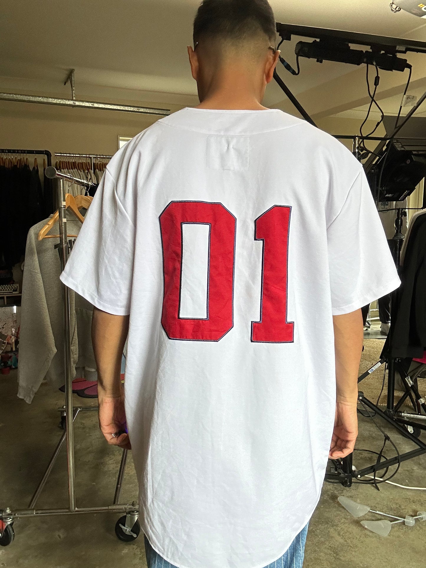 Grizzly Griptape "Grizzly High" baseball jersey White Large