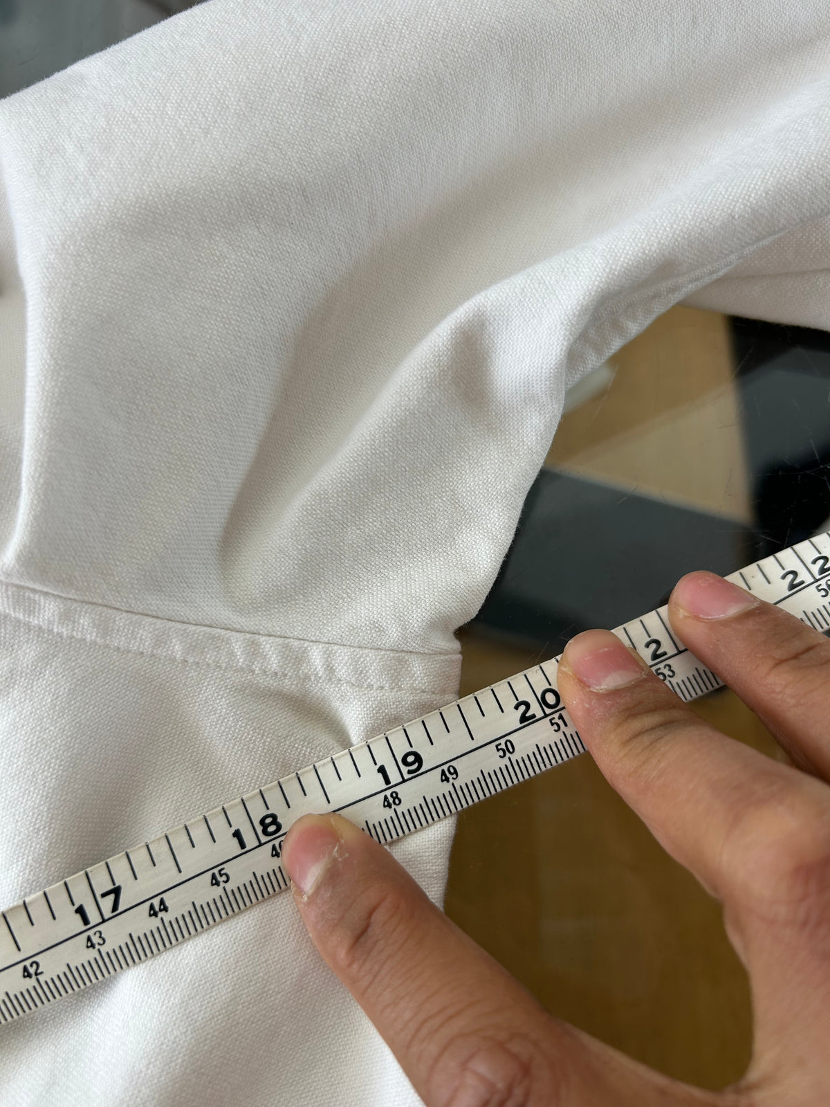 white Polo Ralph Lauren Oxford Shirt, featuring a button-down collar, long sleeves, and the signature embroidered polo player logo on the chest. Small