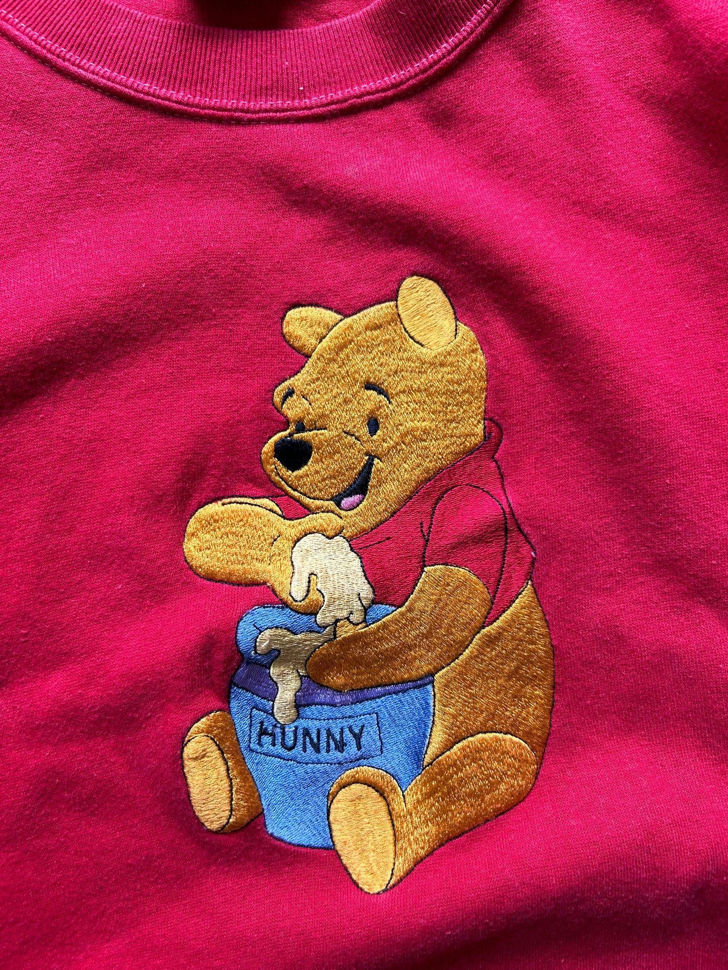 Vintage Winnie The Pooh Sweater Red Large