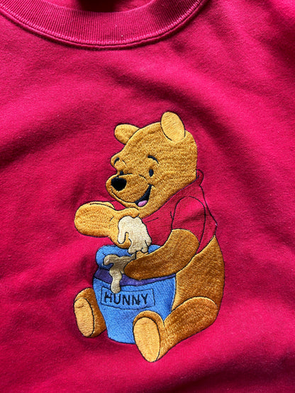 Vintage Winnie The Pooh Sweater Red Large