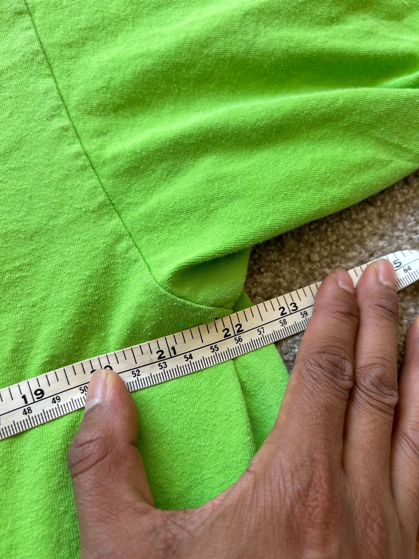 Lime green "Bad Billys" brand Billabong Skate Tee Large Y2K