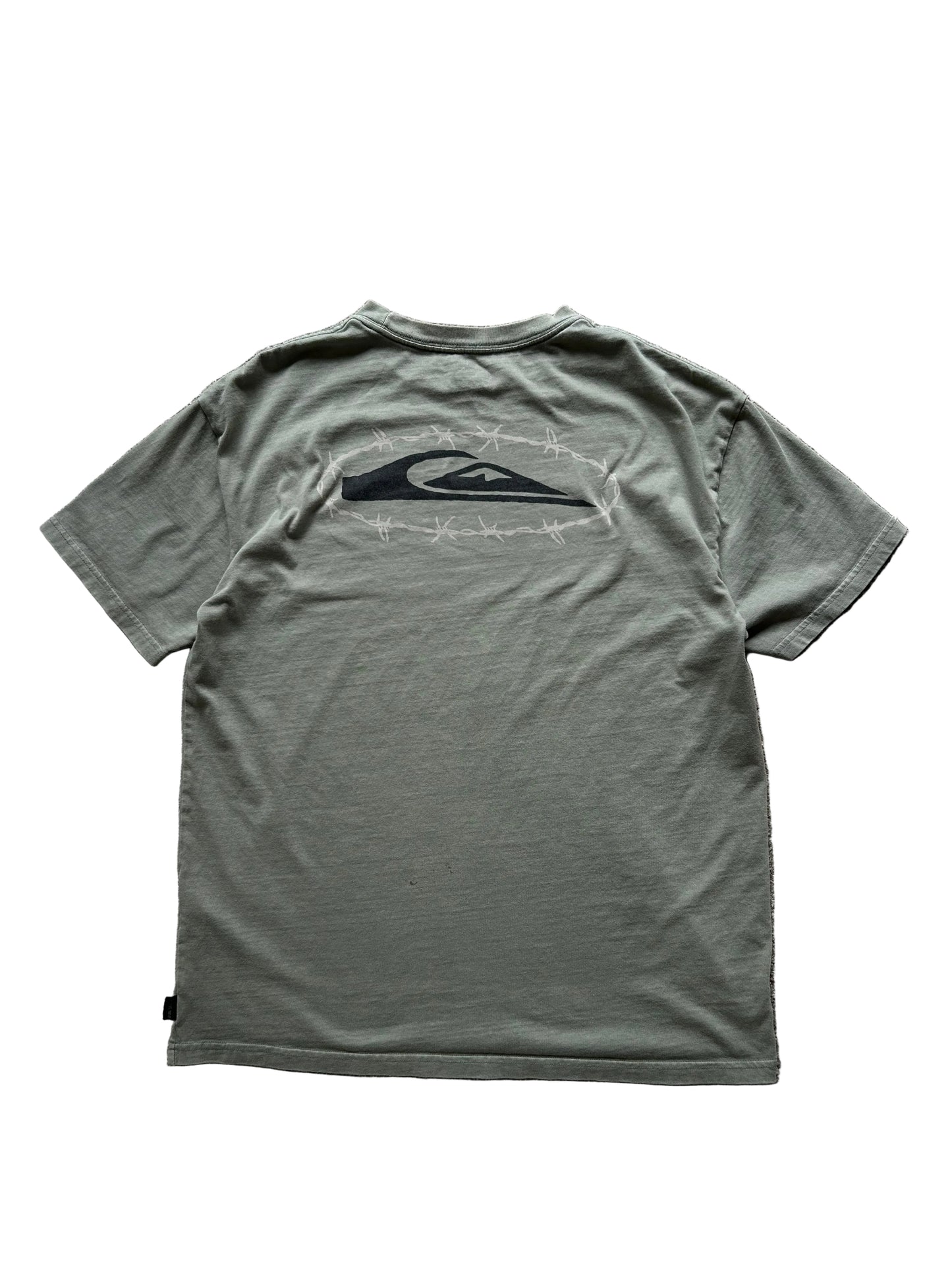 Quicksilver Green Tee Tshirt Medium Oversize Large Fit