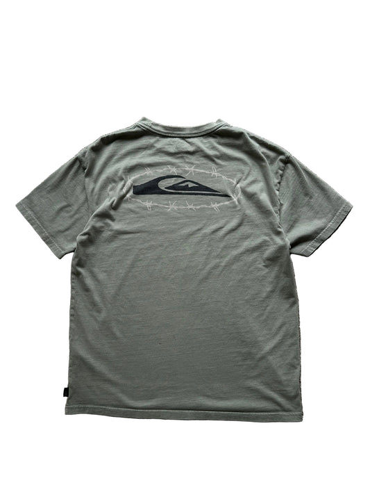 Quicksilver Green Tee Tshirt Medium Oversize Large Fit