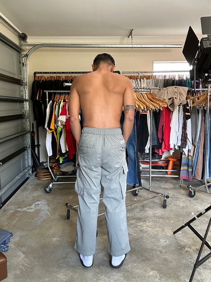 Smoking Life Cargo Pants Nylon Grey size Medium 30