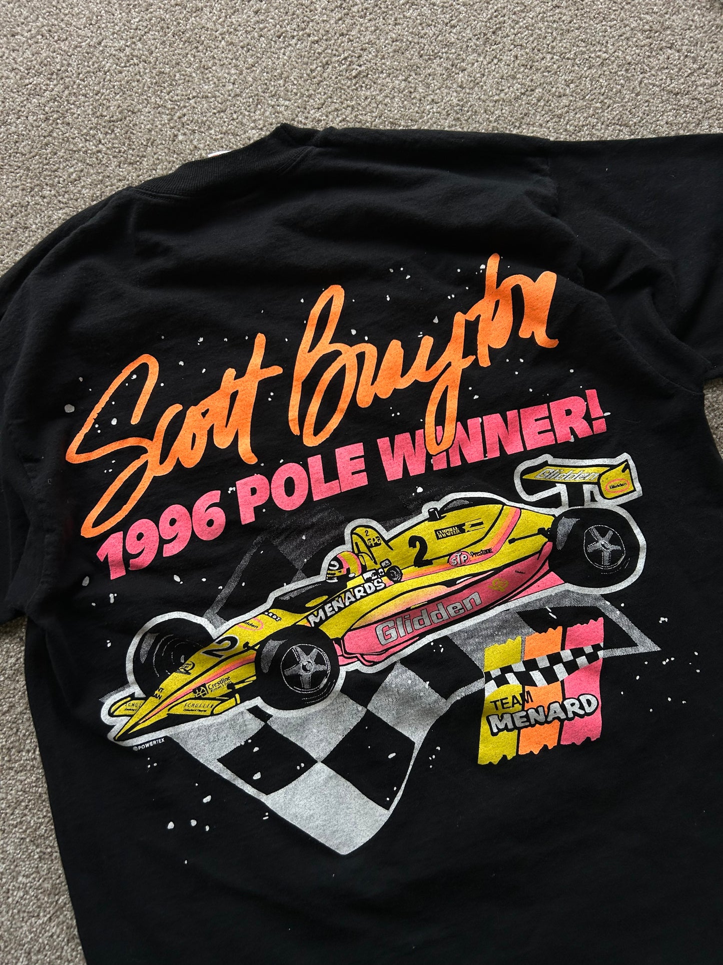 Scott Brayton Car Tee FOTL 1996 Black Large