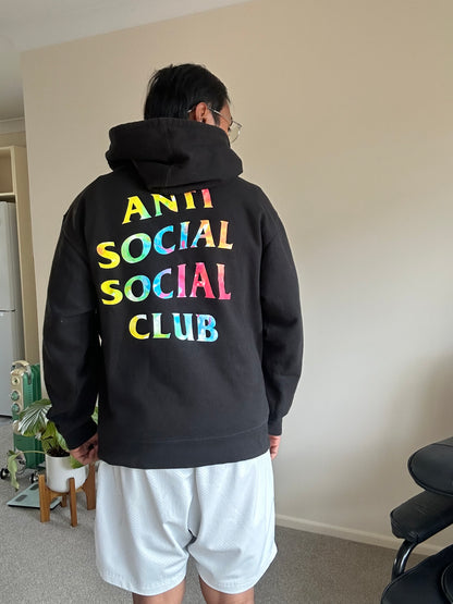 Anti Social Social Club "Thai Dye" hoodie, Black Medium
