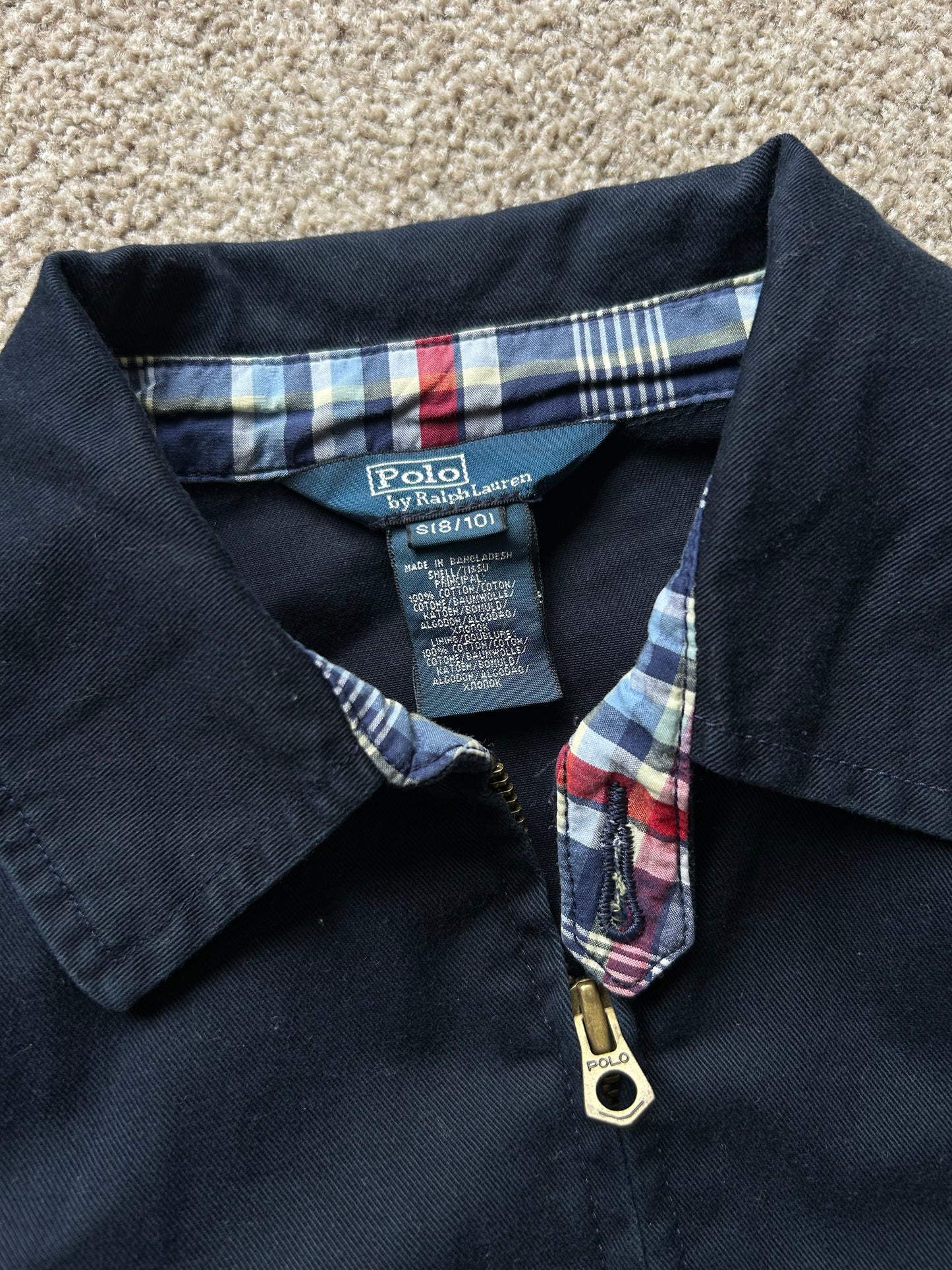 Ralph Lauren RL Harrington Jacket Extra Small Navy Blue