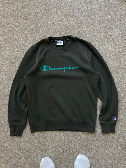 Champion Reverse Weave Sweater Green Small