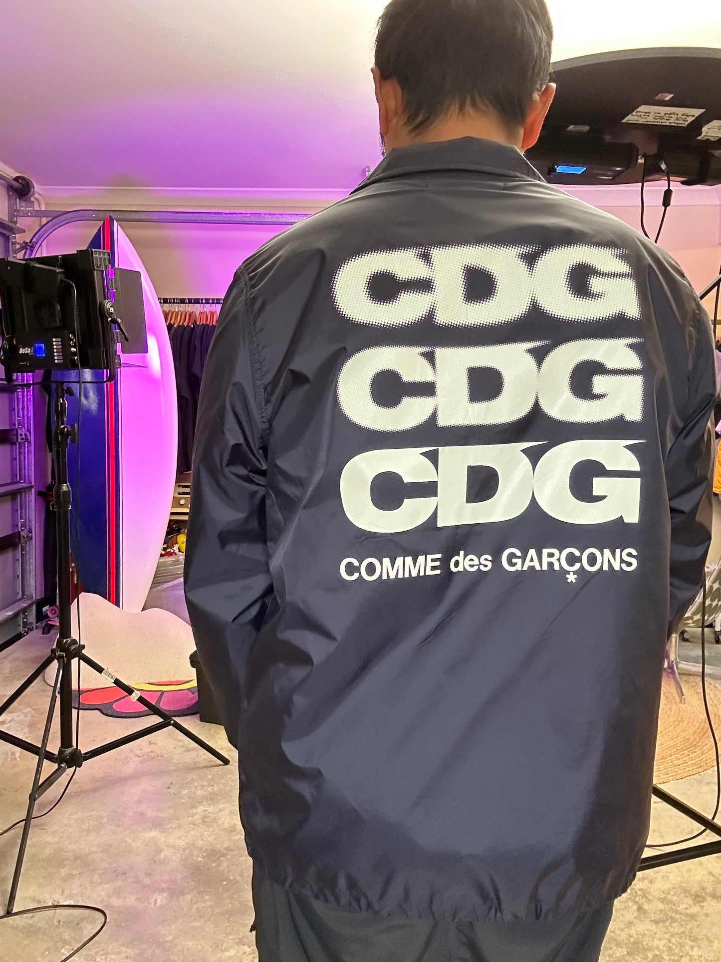 CDG coach jacket Navy COMME des GARCONS Navy Blue Medium
