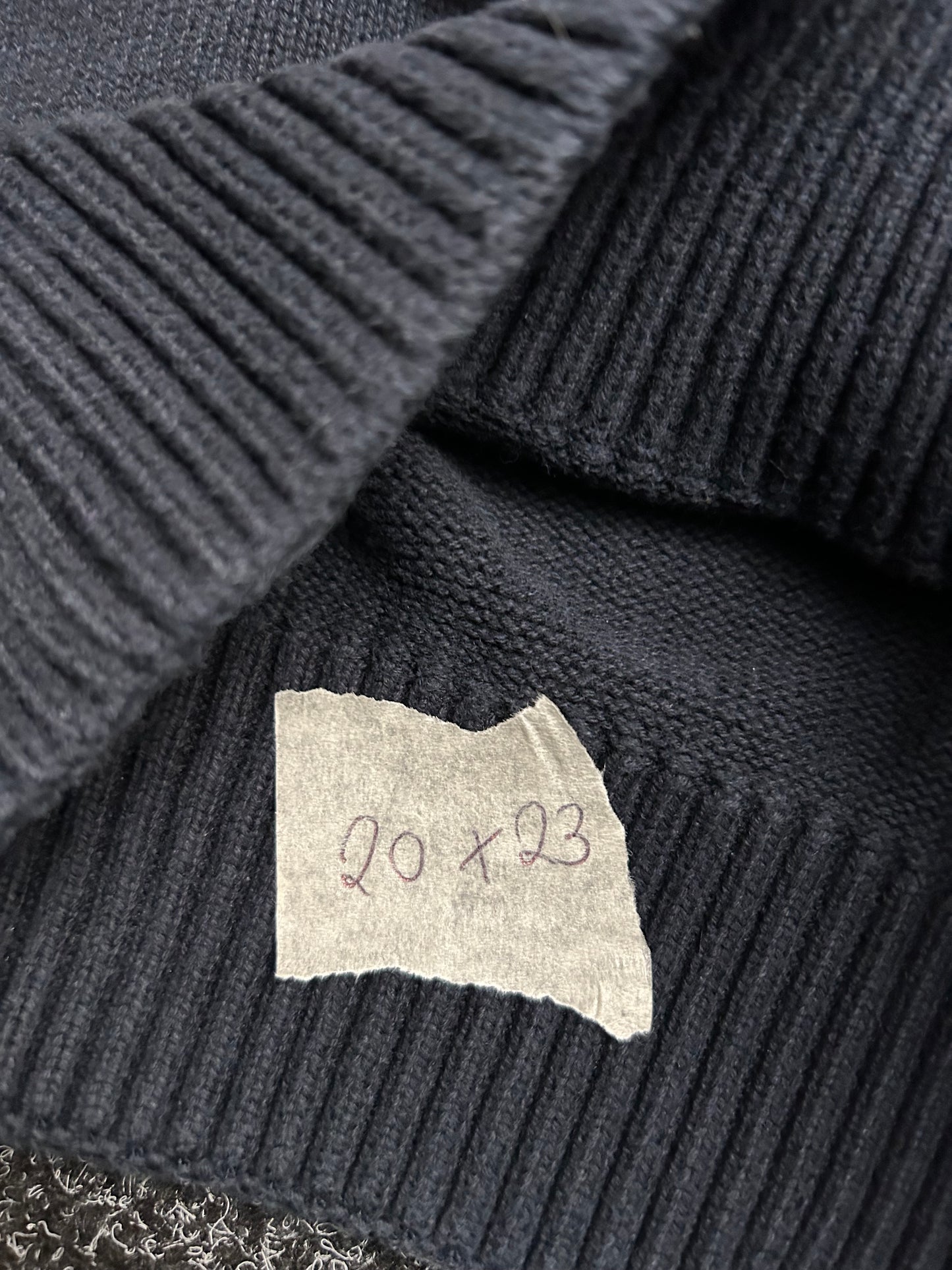 Gunn Crew Neck Sweat Knit Small Navy Blue