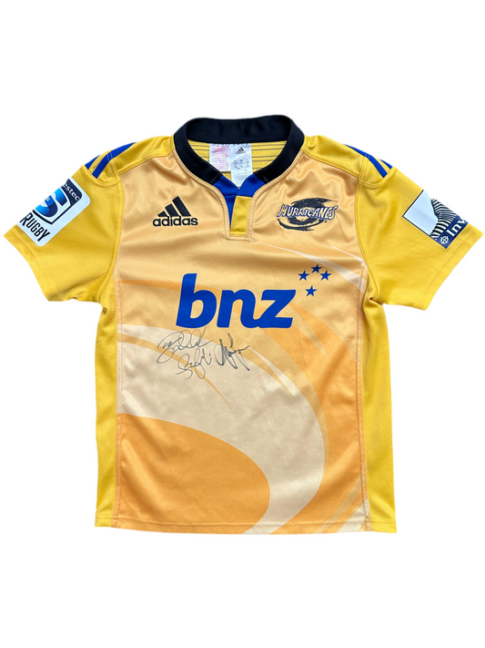 Wellington Hurricanes Super Rugby Home Shirt 2014 Adidas Large L Jersey Yellow
