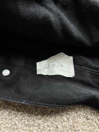 Weekday Relaxed Fit Denim Jacket Black Large