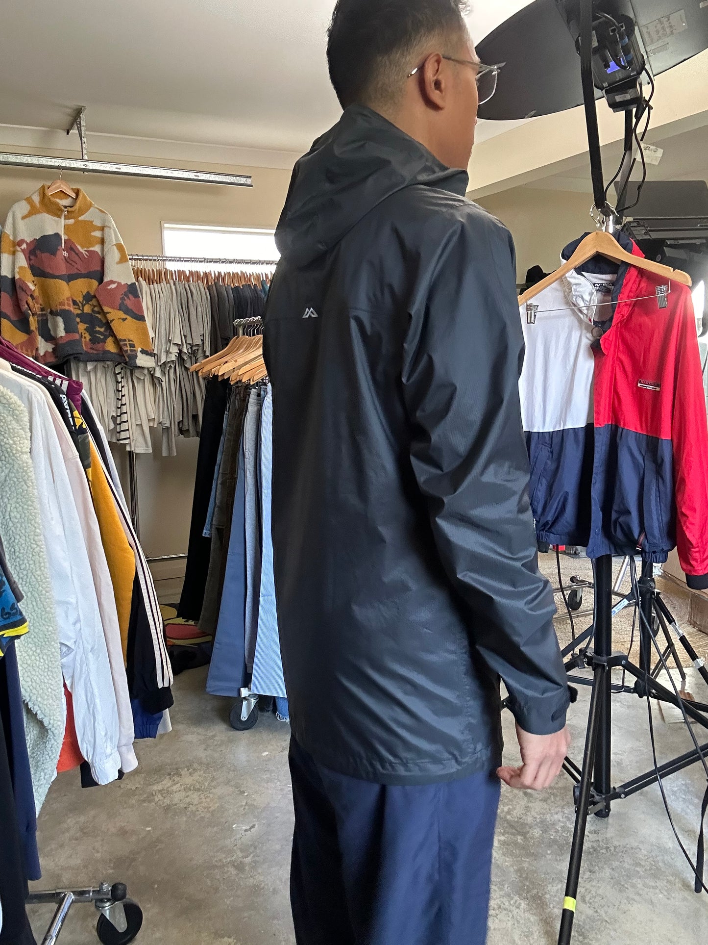 Kathmandu Trailhead Men's NGX Rain Jacket is a durable, waterproof, and highly breathable garment designed for wind and rain Small Black