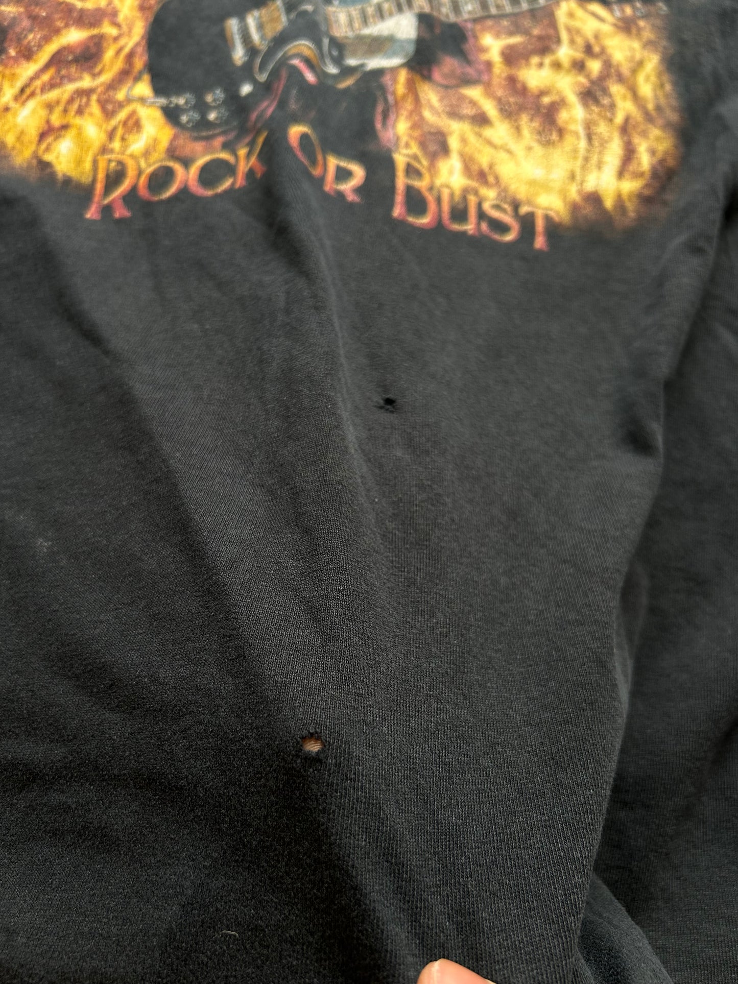 AC/DC Rock Or Bust 2015 Highway to North America World Tour Shirt Size 2XL Black