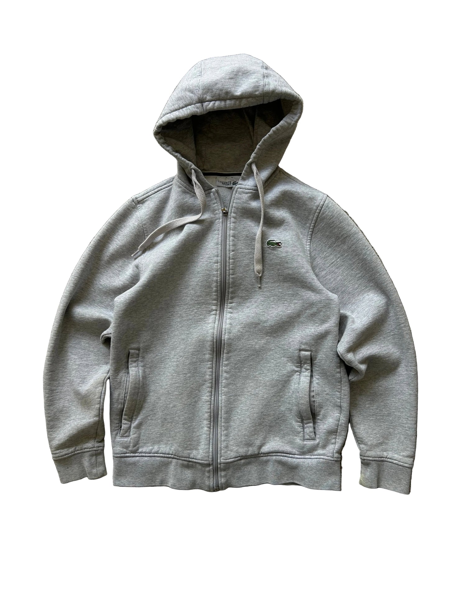 Lacoste Sport Full-Zip Hoodie Grey Small