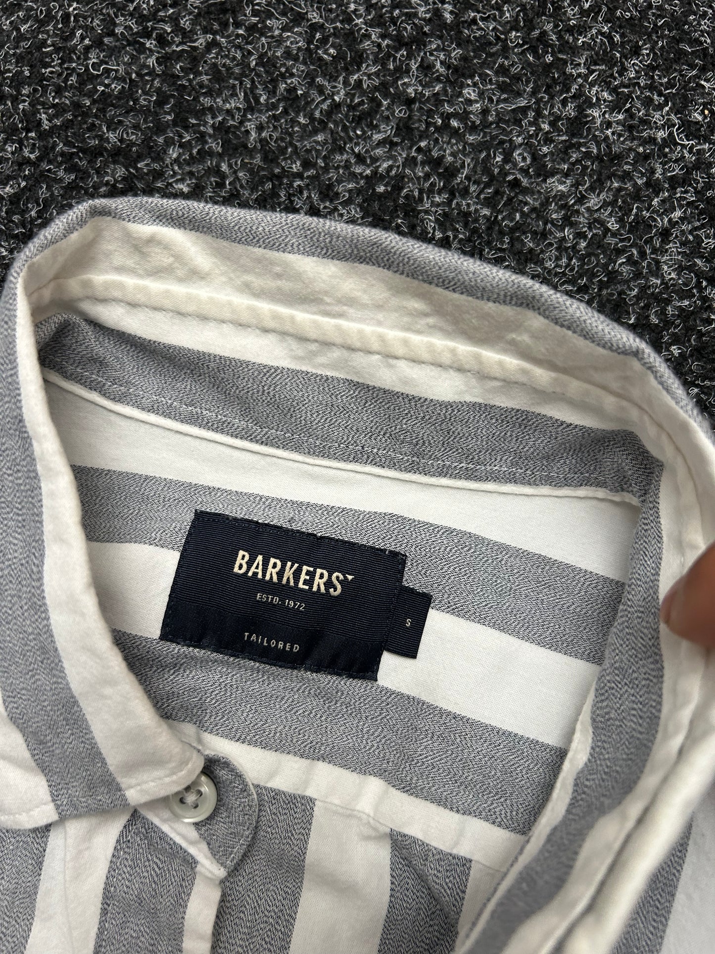 Barkers Stripe Polo Small Tailored Fit
