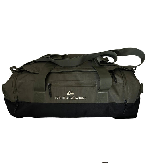 Quiksilver Men's Shelter Duffle Bag in Grape Leaf olive green and black
