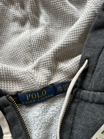 Ralph Lauren RL Custom Painted Grey Hoodie XL