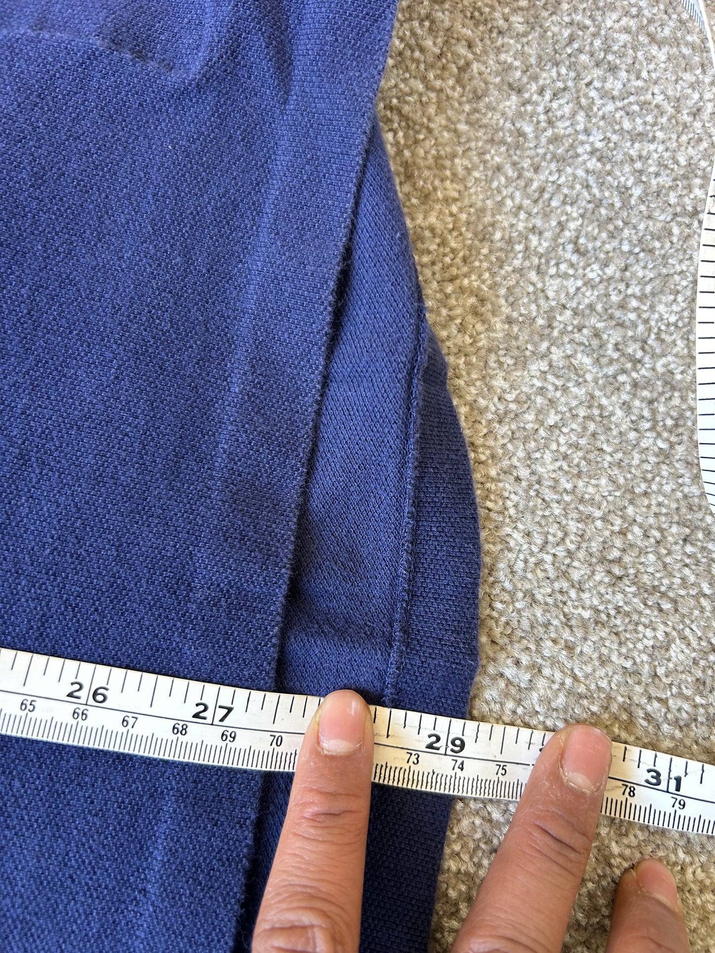 Y2K Polo Ralph Lauren navy and red polo shirt XL