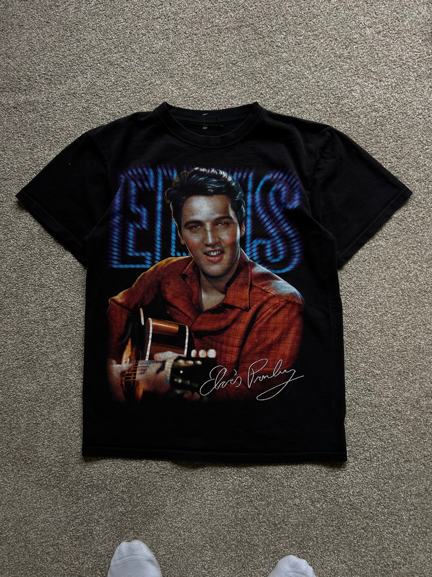 Elvis Presley Black Tee Small Thailand