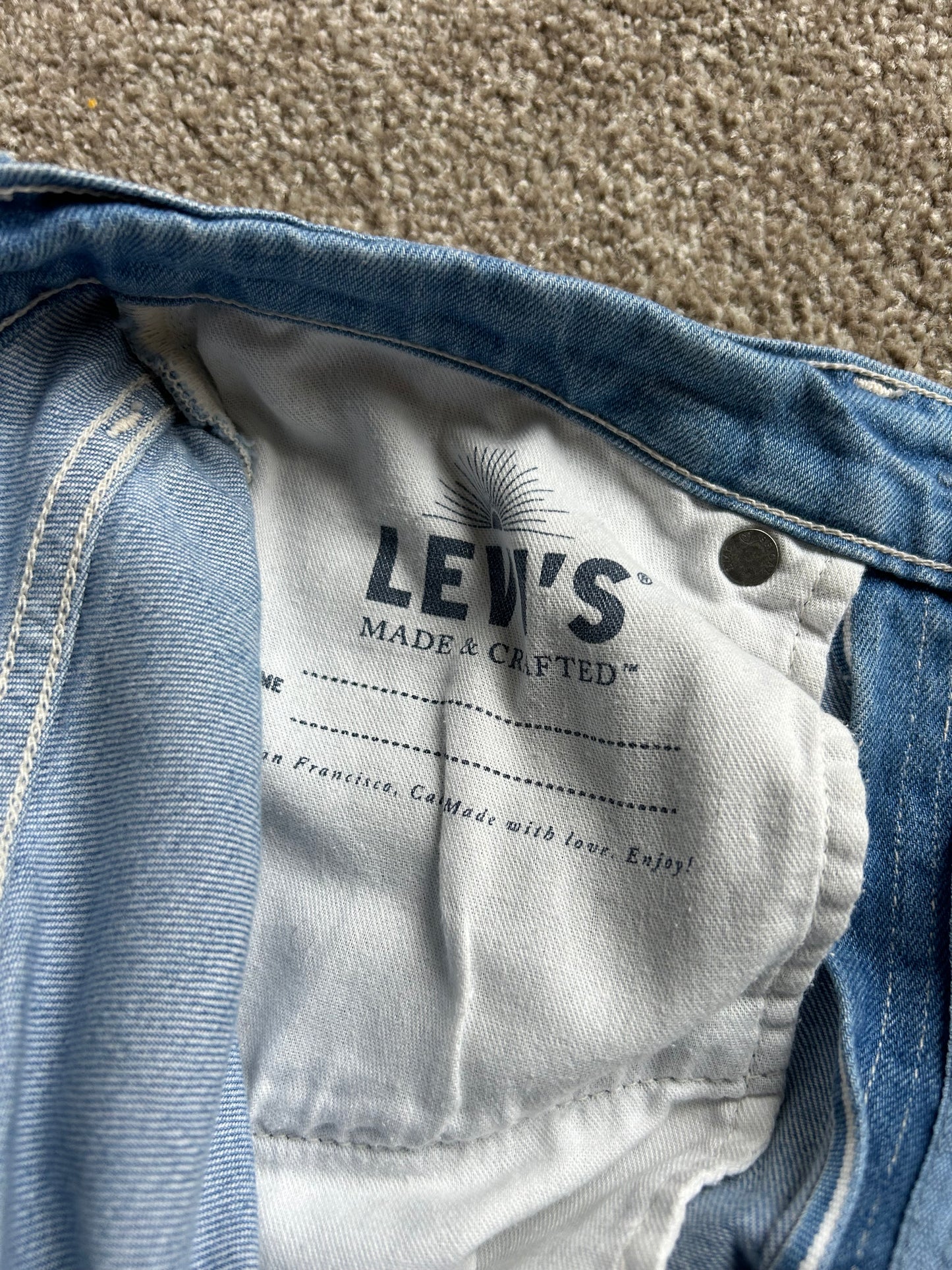 Levi's High Loose Baggy Denim Japan Made Selvedge size 30