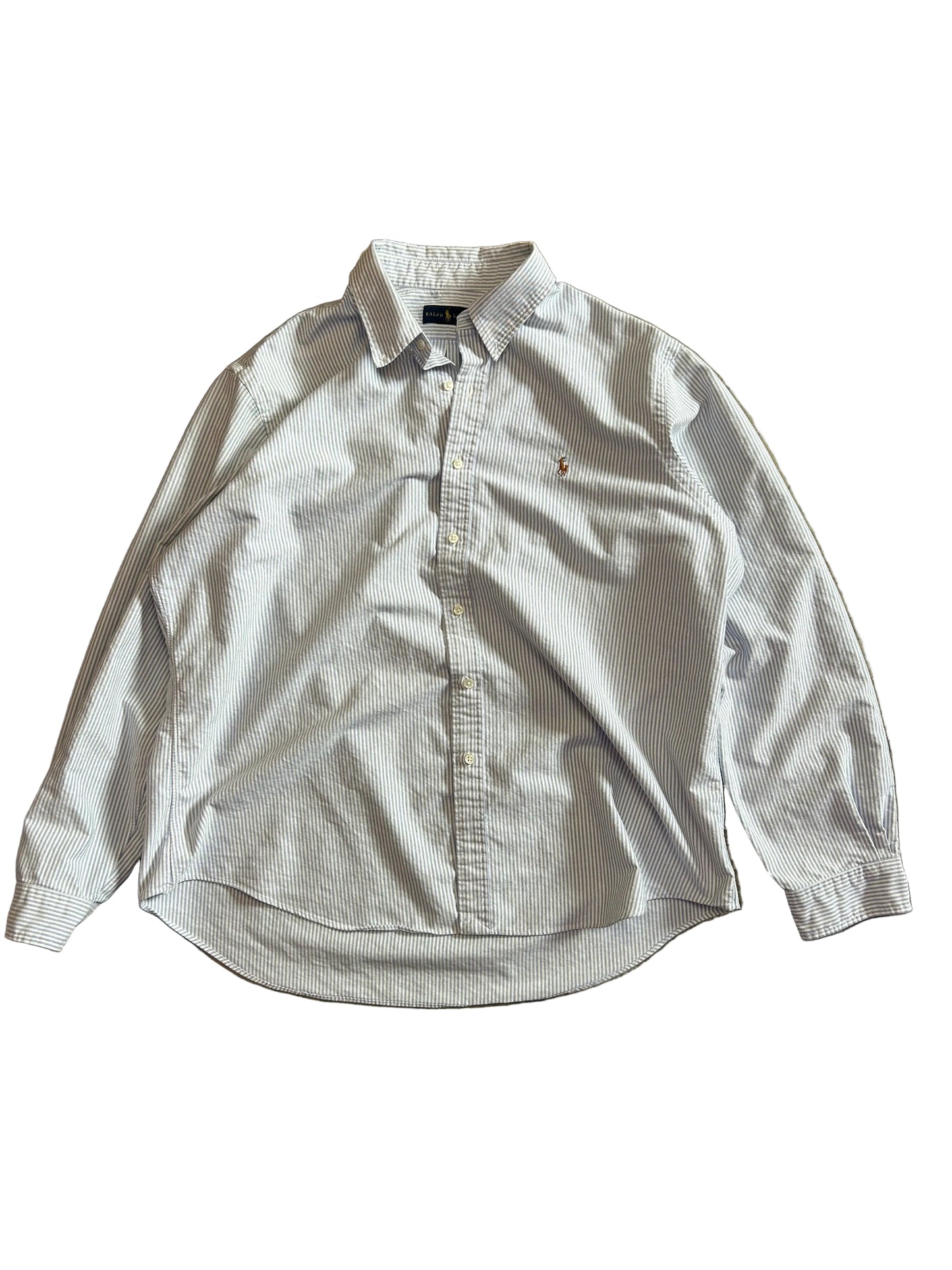 Polo Ralph Lauren striped Oxford shirt, crafted from premium cotton and featuring a classic button-down collar with an embroidered logo xXL
