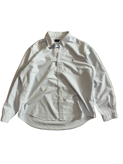 Polo Ralph Lauren striped Oxford shirt, crafted from premium cotton and featuring a classic button-down collar with an embroidered logo xXL