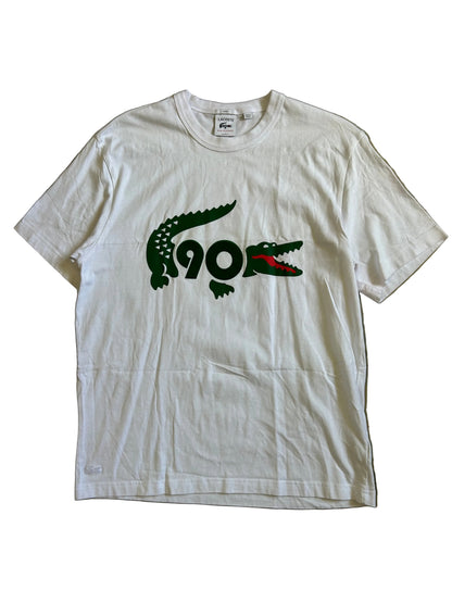 Lacoste 90th Anniversary Collector T-shirt, a limited edition piece designed to celebrate 90 years of the brand Large White