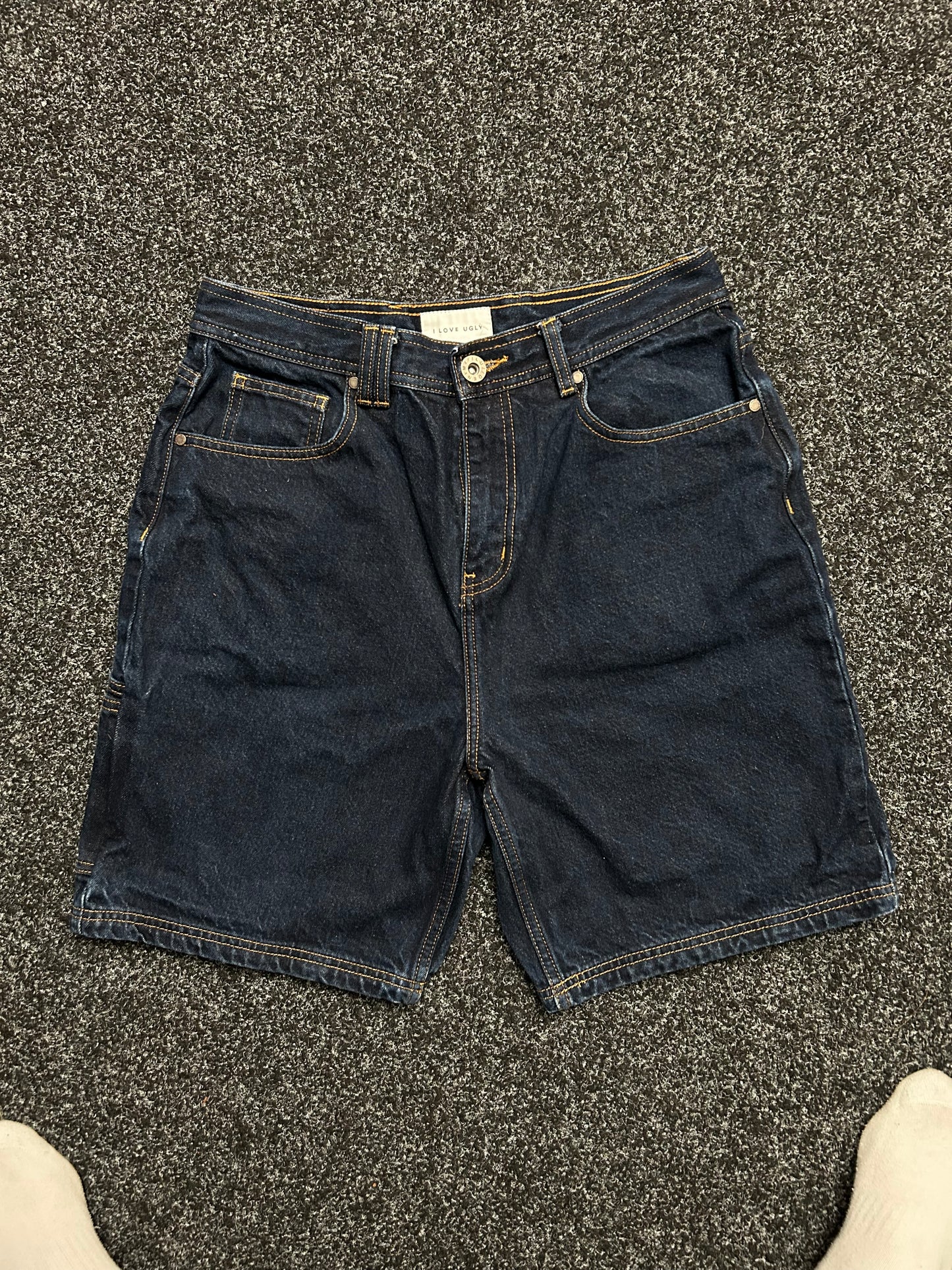 I Love Ugly Denim Carpenter Jorts size 32
